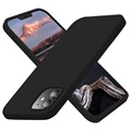 Saii Premium iPhone 12 mini Liquid Silikone Cover - Sort