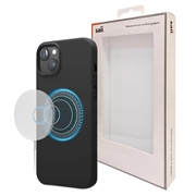 iPhone 15 Plus Saii Premium MagSafe Liquid Silikone Cover - Sort