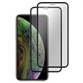 Saii 3D Premium iPhone XS Panserglas - 9H - 2 Stk. - Sort