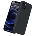 Saii Premium iPhone 14 Liquid Silikone Cover - Sort