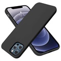 Saii Premium iPhone 14 Pro Max Liquid Silikone Cover - Sort
