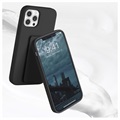 Saii iPhone 12/12 Pro Silikone Cover med Håndrem - Sort