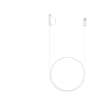 Samsung Combo-kabel EP-DG930DWE - USB-C & MicroUSB - 1.5m - Bulk - Hvid