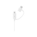 Samsung Combo-kabel EP-DG930DWE - USB-C & MicroUSB - 1.5m - Bulk - Hvid