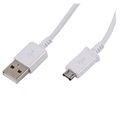 Samsung ECB-DU4AWE microUSB til USB Type-A kabel - 1m - Hvid