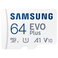 Samsung EVO Plus MicroSDXC Hukommelseskort med Adapter MB-MC64KA/EU - 64GB