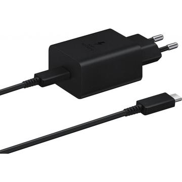 Samsung Hurtig rejseoplader og USB-C-kabel EP-T1510EBE - 15W - Bulk - Sort