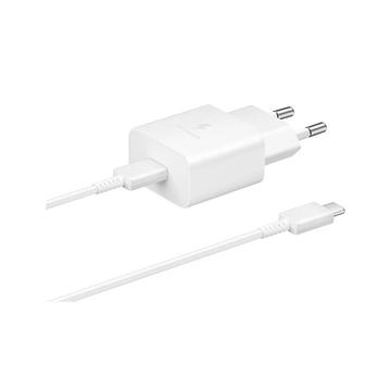 Samsung Hurtig rejseoplader og USB-C-kabel EP-T1510EWE - 15W - Bulk - Hvid
