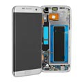 Samsung Galaxy S7 Edge Skærm & Frontcover GH97-18533B - Sølv