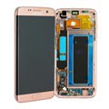 Samsung Galaxy S7 Edge Skærm & Frontcover GH97-18533E - Pink