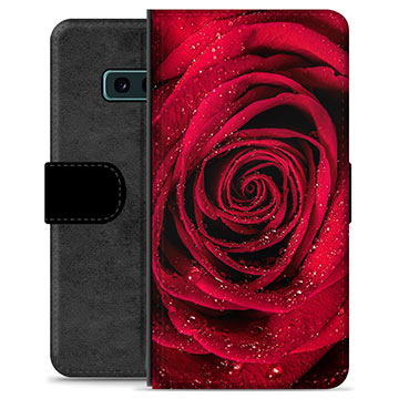 Samsung Galaxy S10e Premium Flip Cover med Pung - Rose