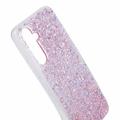 Samsung Galaxy A05s Glitter Flakes TPU Cover - Pink