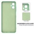 Samsung Galaxy A06 5G Flydende silikone cover med håndrem - grøn