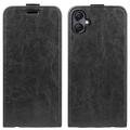 Samsung Galaxy A06 Vertikal Flip Cover med Kortholder - Sort