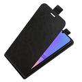 Samsung Galaxy A06 Vertikal Flip Cover med Kortholder - Sort
