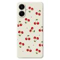 Samsung Galaxy A07 4G TPU-cover med kirsebærmønster - Beige