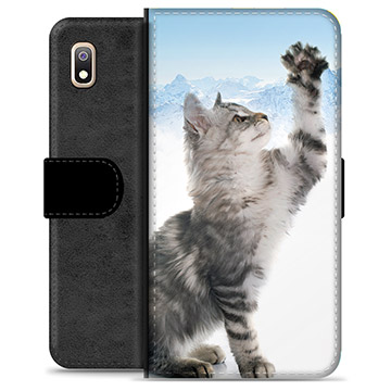 Samsung Galaxy A10 Premium Flip Cover med Pung - Kat
