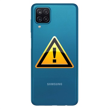 Samsung Galaxy A12 Bag Cover Reparation - Blå