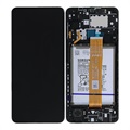 Samsung Galaxy A12 LCD Skærm (Servicepakke) GH82-24709A - Sort
