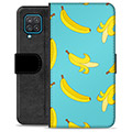 Samsung Galaxy A12 Premium Flip Cover med Pung - Bananer