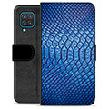 Samsung Galaxy A12 Premium Flip Cover med Pung - Læder