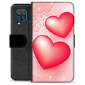 Samsung Galaxy A12 Premium Flip Cover med Pung - Kærlighed