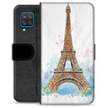 Samsung Galaxy A12 Premium Flip Cover med Pung - Paris