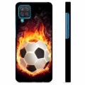 Samsung Galaxy A12 Beskyttende Cover - Fodbold Flamme