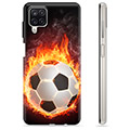 Samsung Galaxy A12 TPU Cover - Fodbold Flamme