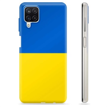 Samsung Galaxy A12 TPU Cover Ukrainsk Flag - Gul og lyseblå