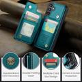 Samsung Galaxy A15 Caseme C22-etui RFID-kortpung - grøn