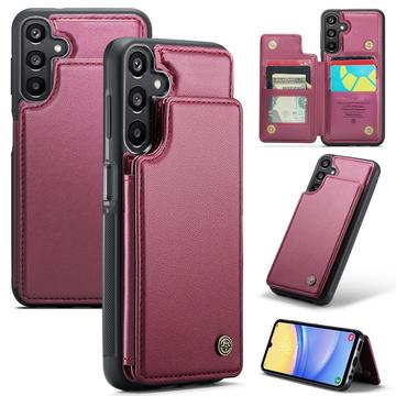 Samsung Galaxy A15 Caseme C22-etui RFID-kortpung - rød