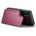 Samsung Galaxy A15 Caseme C22-etui RFID-kortpung - rød