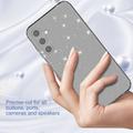 Samsung Galaxy A15 Stylish Glitter Series TPU Cover - Gennemsigtig Sort
