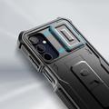Samsung Galaxy A15 Tech-Protect Kevlar Cam+ etui - skærmbeskyttelse, kamerabeskyttelse, kickstand - sort