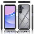 Samsung Galaxy A16 360 Beskyttelse Cover - Sort / Klar