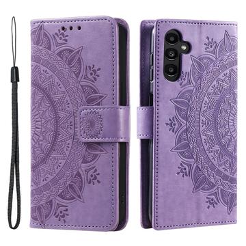 Samsung Galaxy A16 Mandala Serie Pung Etui - Lilla