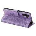 Samsung Galaxy A16 Mandala Serie Pung Etui - Lilla