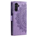 Samsung Galaxy A16 Mandala Serie Pung Etui - Lilla