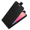 Samsung Galaxy A16 Vertikal Flip Cover med Kortholder - Sort