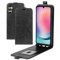 Samsung Galaxy A16 Vertikal Flip Cover med Kortholder - Sort