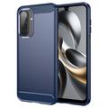 Samsung Galaxy A17/F17/M17 Børstet TPU Cover - Karbonfiber