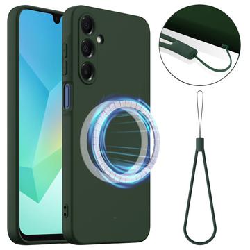 Samsung Galaxy A17 Liquid Silikone Cover - MagSafe Kompatibel - Mørkegrøn