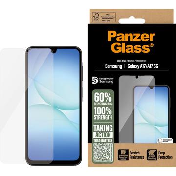 Samsung Galaxy A17 PanzerGlass Ultra-Wide Fit EasyAligner Skærmbeskyttelse Hærdet Glas - Gennemsigtig