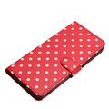 Samsung Galaxy A17/A26 Pung Etui med Prikket Mønster - Rød