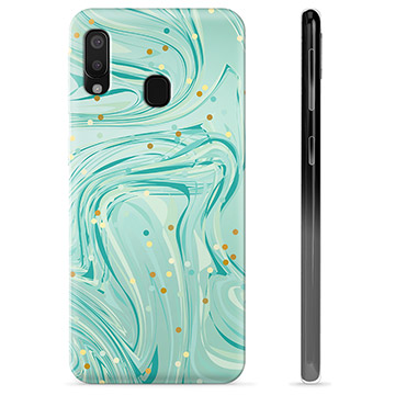 Samsung Galaxy A20e TPU Cover - Grøn Mynte
