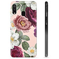 Samsung Galaxy A20e TPU Cover - Romantiske Blomster