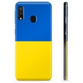 Samsung Galaxy A20e TPU Cover Ukrainsk Flag - Gul og lyseblå