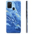 Samsung Galaxy A21s TPU Cover - Farverig Marmor