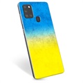 Samsung Galaxy A21s TPU Cover Ukrainsk Flag - Tofarvet